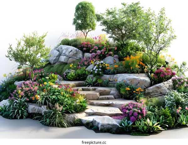 Garden landscape design renderings