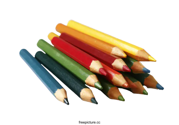 [Transparent Background PNG]Colorful Pencils Art Supplies