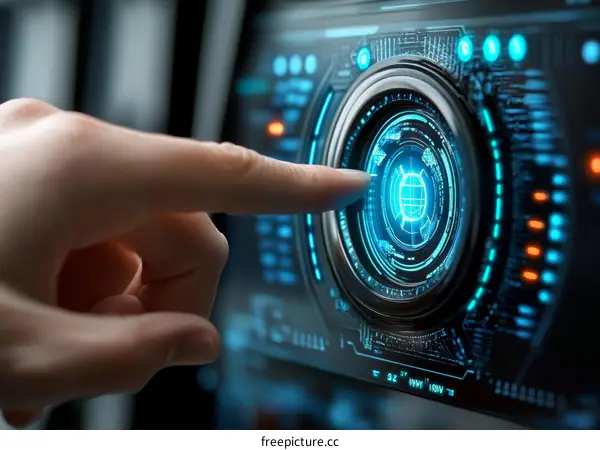 Touching Futuristic Interface with Finger