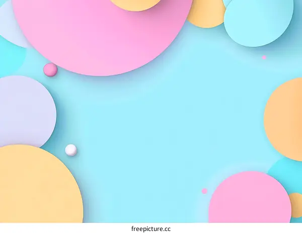 Abstract Background With Colorful Circles