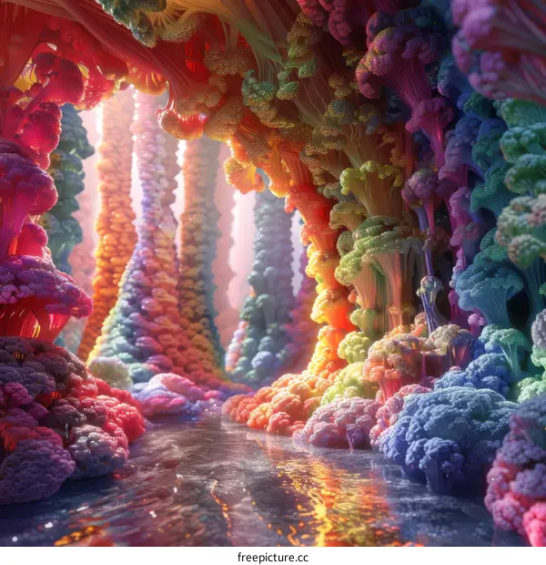 Psychedelic Broccoli Forest