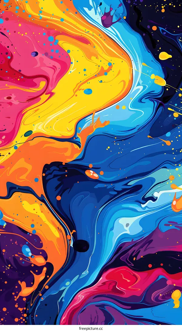 Colorful abstract painting