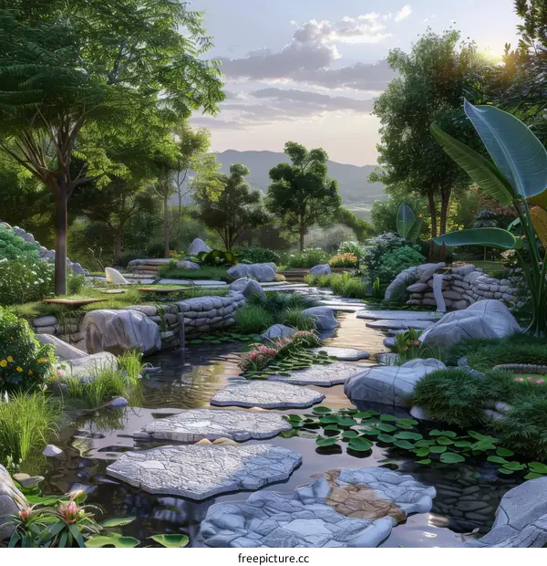 Natural山水Garden Landscape Design