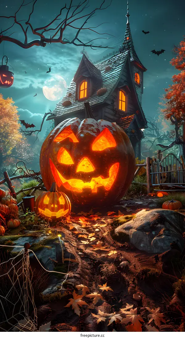Halloween Pumpkin House