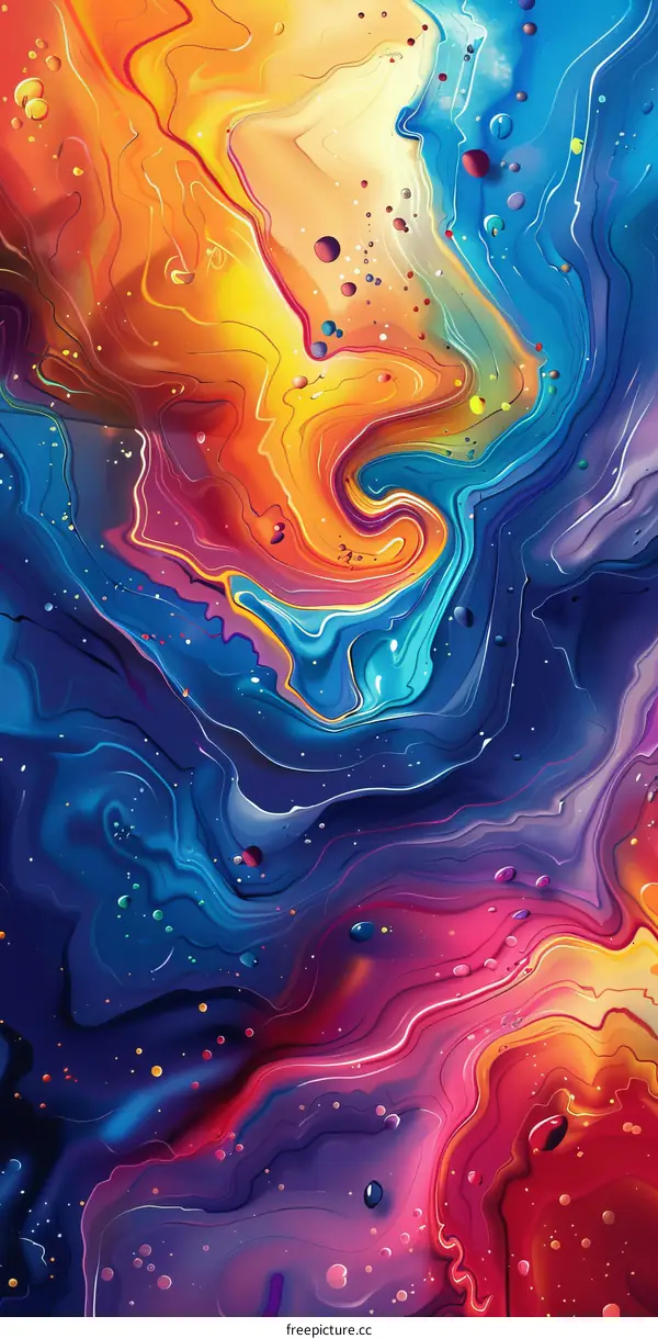 Vivid Fluid Painting