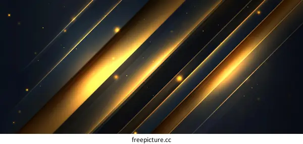 Abstract Gold and Black Diagonal Lines Background Design