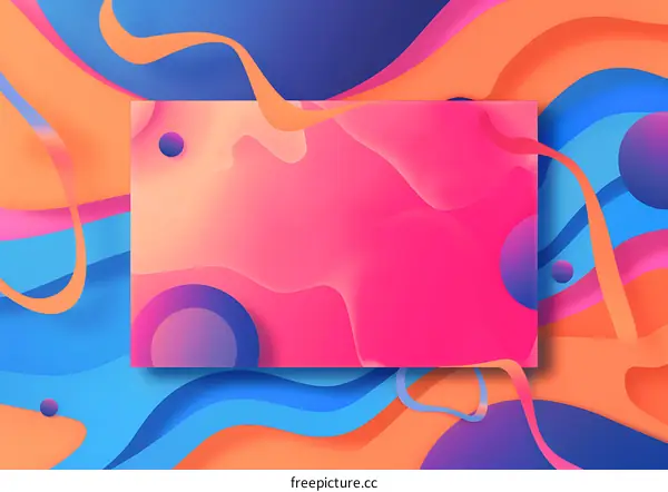 Abstract Background with Bright Colors and Shapes