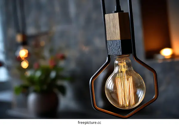 Rustic Industrial Pendant Light Fixture