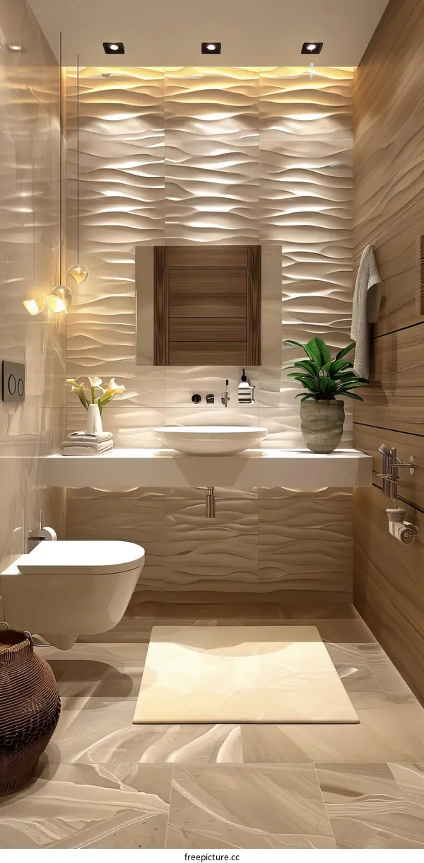 Modern Minimalist Elegant Bathroom Design