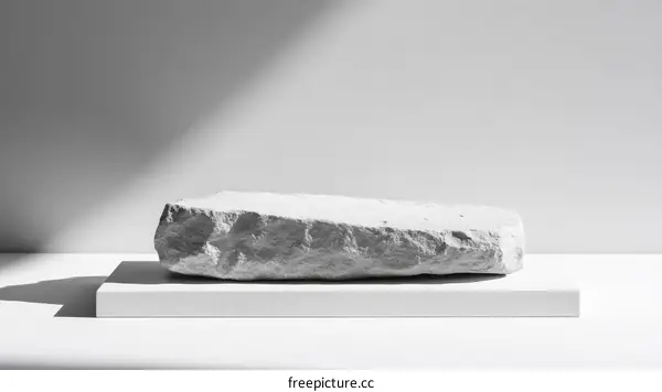 Abstract Grey Stone Product Display