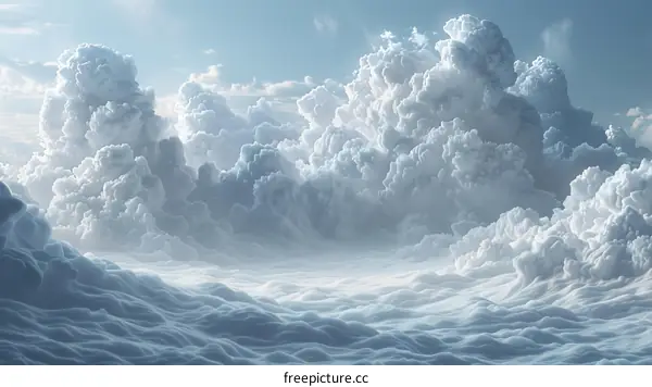 Majestic Cloudscape Above the Earth