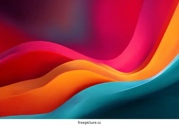 Abstract Colorful Wave Design Background