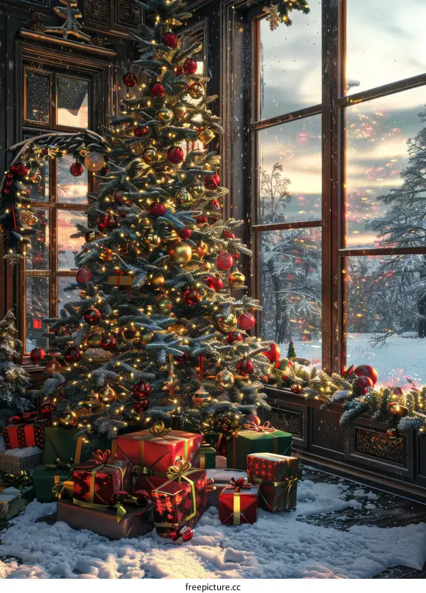 Christmas by the Fireplace