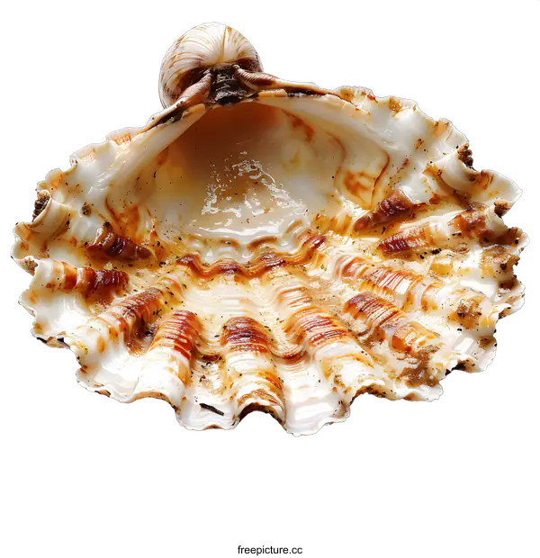 [Transparent Background PNG]Abalone shell with a snail on top