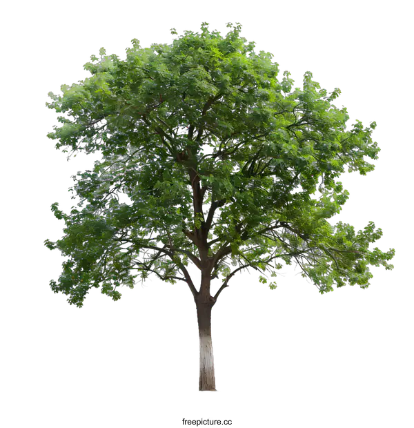 [Transparent Background PNG]Green Tree Isolated on White Background