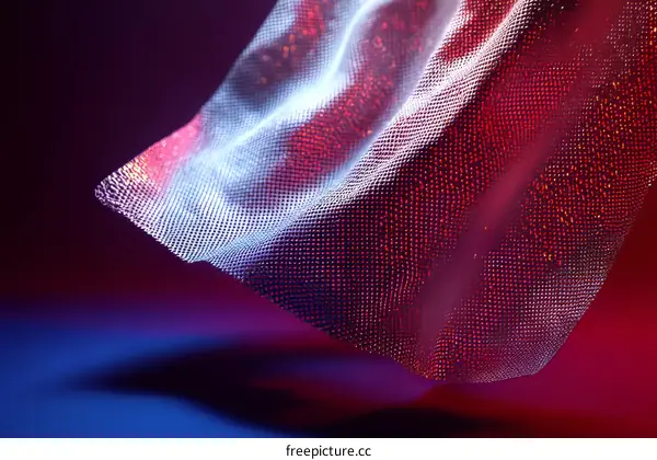 Abstract Fabric Design with Sparkling Texture