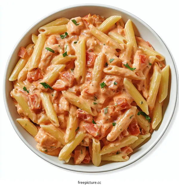Delicious Tomato Cream Penne Pasta Dish