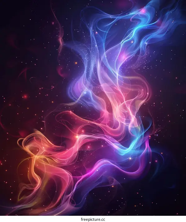 Abstract Colorful Smoke Background