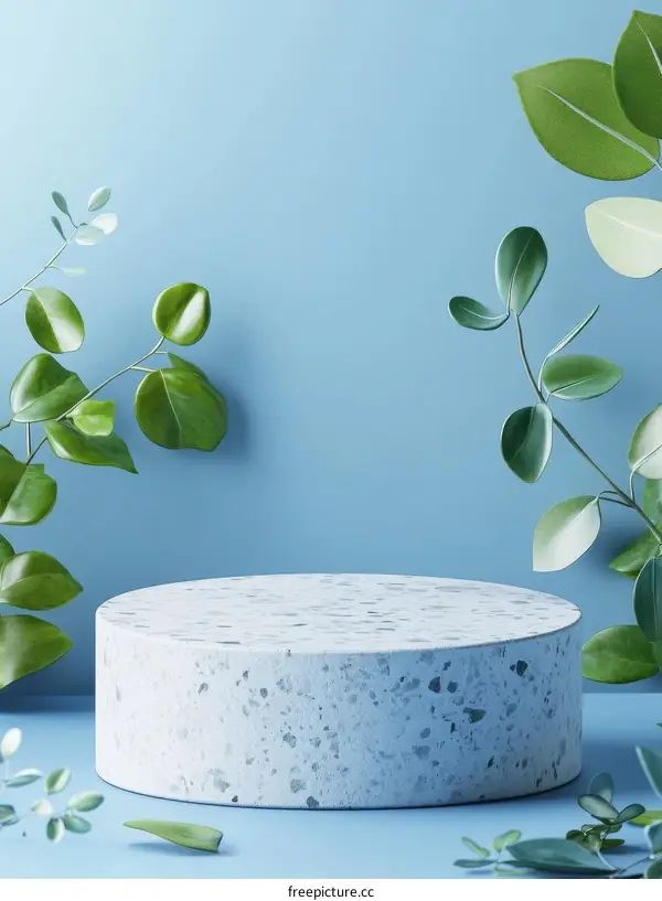 Elegant Minimalist Product Display with Nature