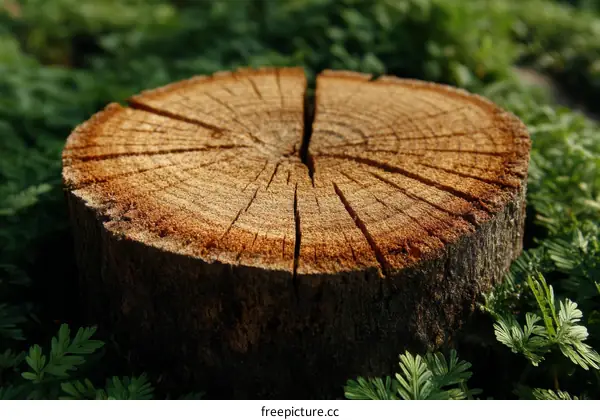 Close Up of a Tree Stump in Nature