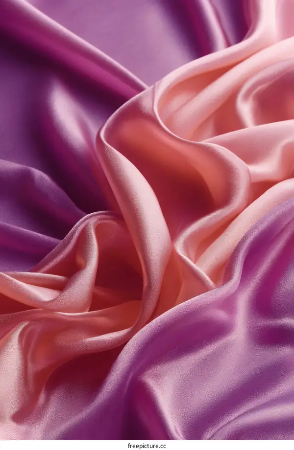 Beautiful Gradient Silk Fabric Texture