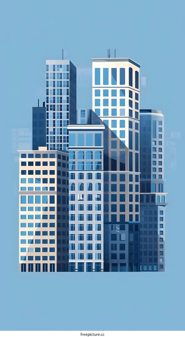 Modern City Skyline Illustration