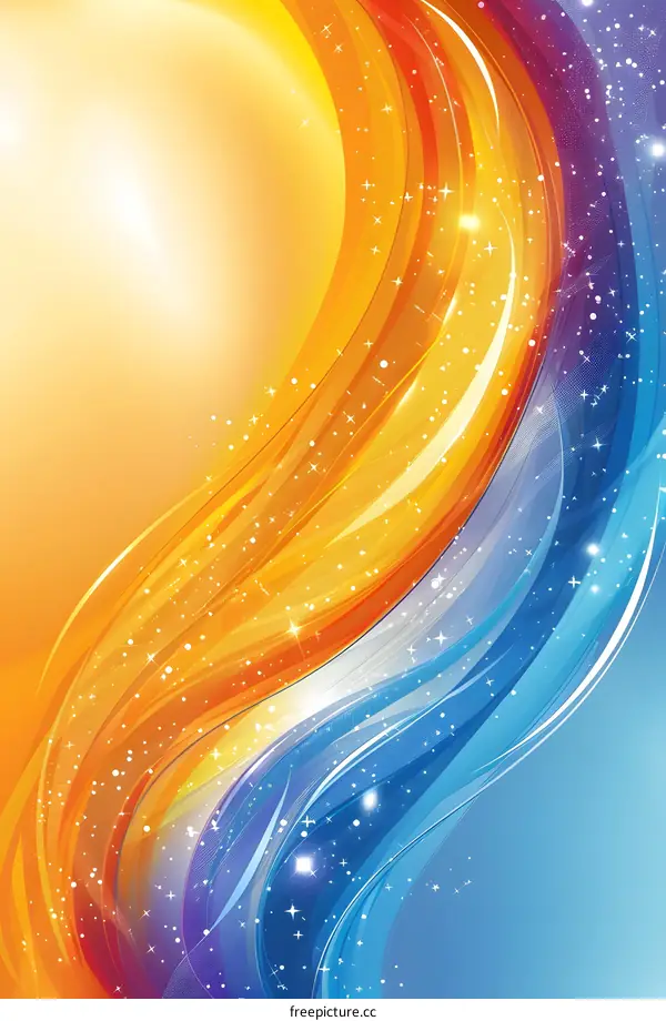 Orange and blue abstract background