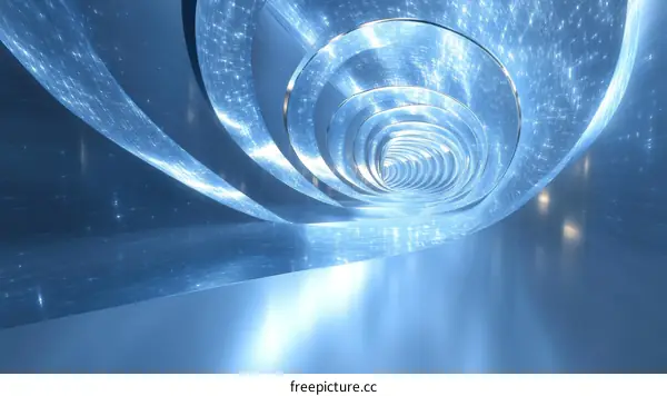 Abstract Futuristic Tunnel Architecture