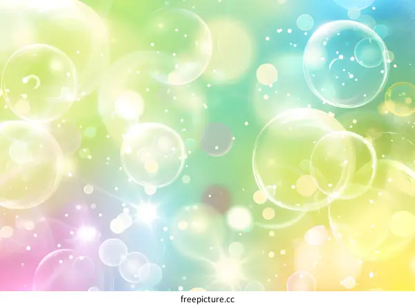 Abstract Colorful Bubbles Background