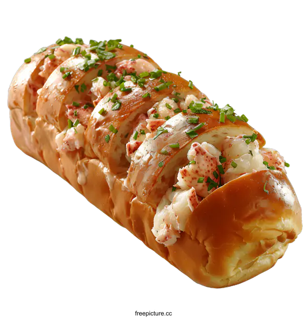 [Transparent Background PNG]Lobster Roll with Chives