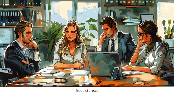 business meeting in the office