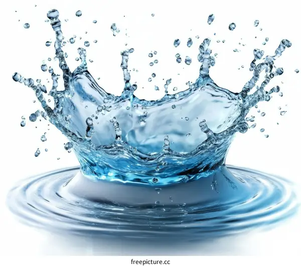 Water Splash Art Illustration