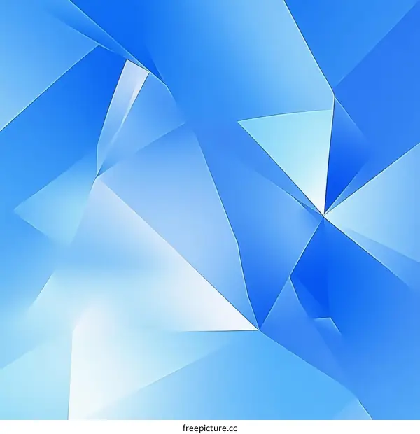 Abstract Geometric Blue and White Background Design