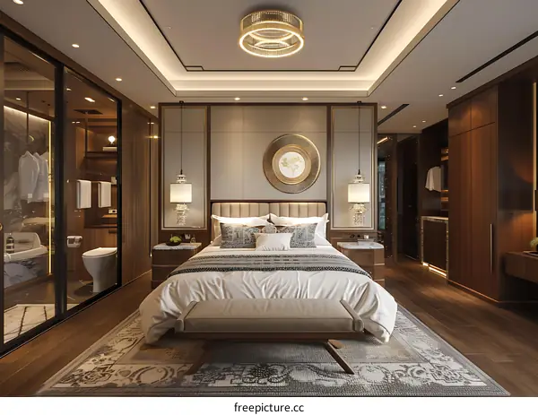 Luxury hotel bedroom design