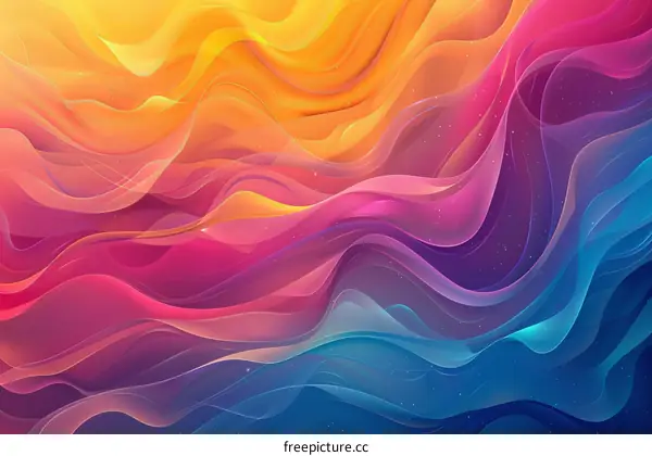 Multicolor Wavy Abstract Gradient