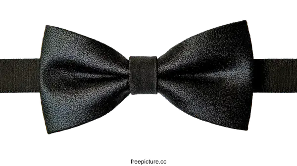 [Transparent Background PNG]Elegant Black Bow Tie
