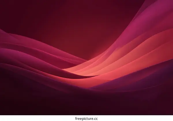 Abstract Red-Purple Flowing Waves Background Design