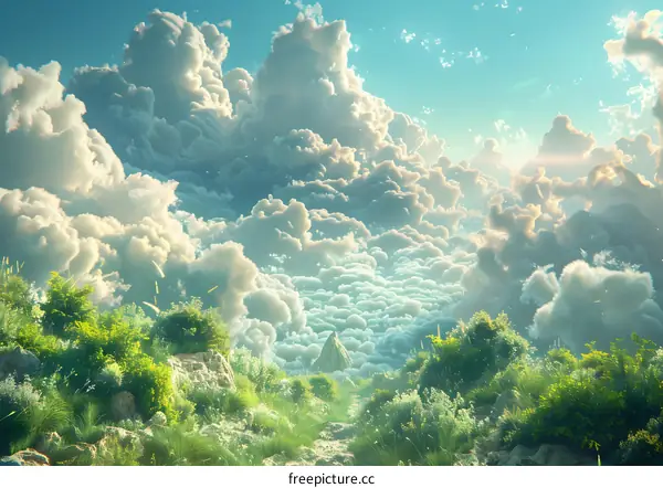 Surreal Anime Landscape Illustration