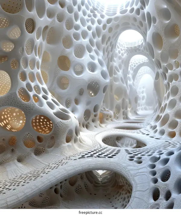 Abstract Architecture Design with Organic Shapes