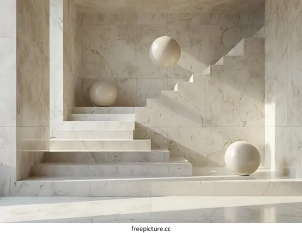 Modern Minimalist Architecture Interior Design Illustration