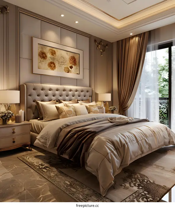 European style luxury bedroom