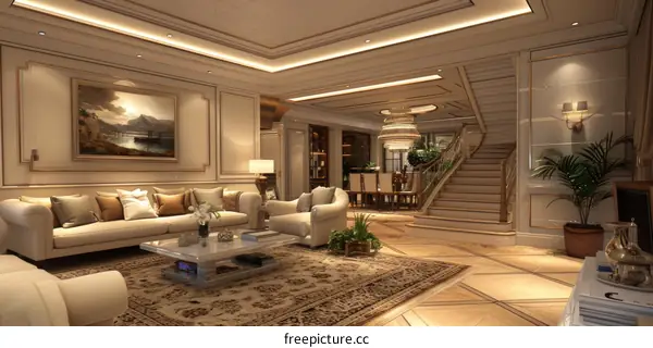 Luxury Classic Interior Design Living Room