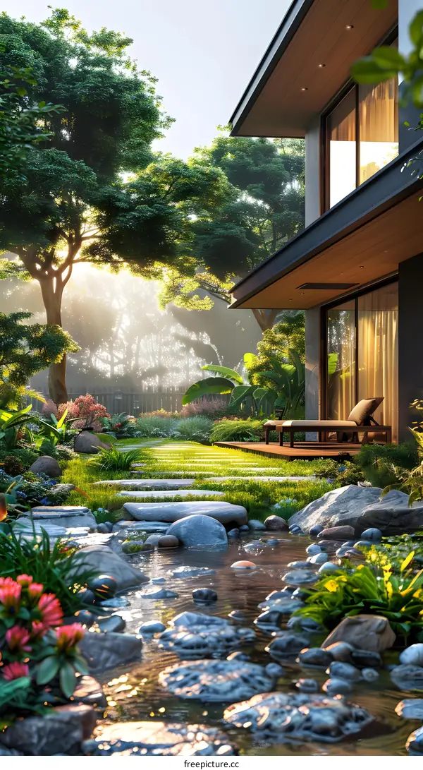 A Modern House in a Natural Landscape