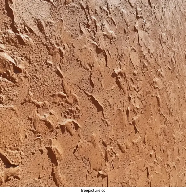 Close up photo of brown concrete wall texture