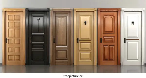 Elegant Wooden Door Collection with Classic Designs