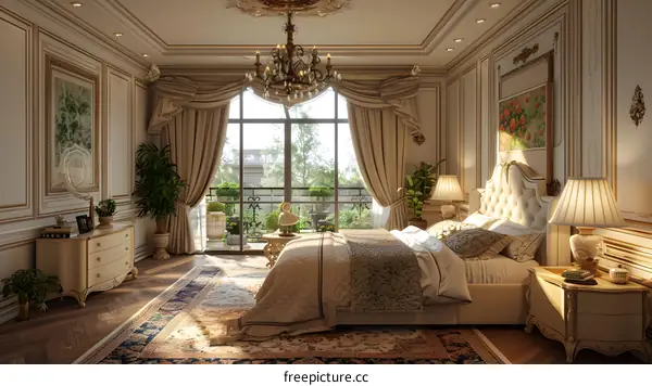 European-style bedroom