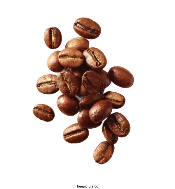 [Transparent Background PNG]Roasted Coffee Beans Close Up