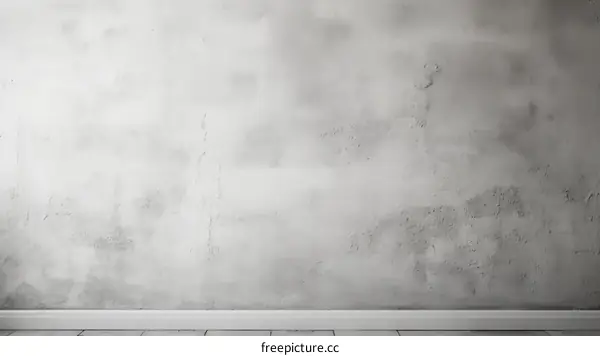 Grey concrete wall with wooden floor background