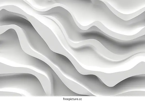 white gray 3d rendered wavy pattern