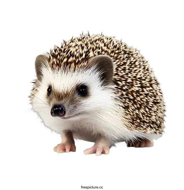 [Transparent Background PNG]Cute Little Hedgehog Looking at Camera